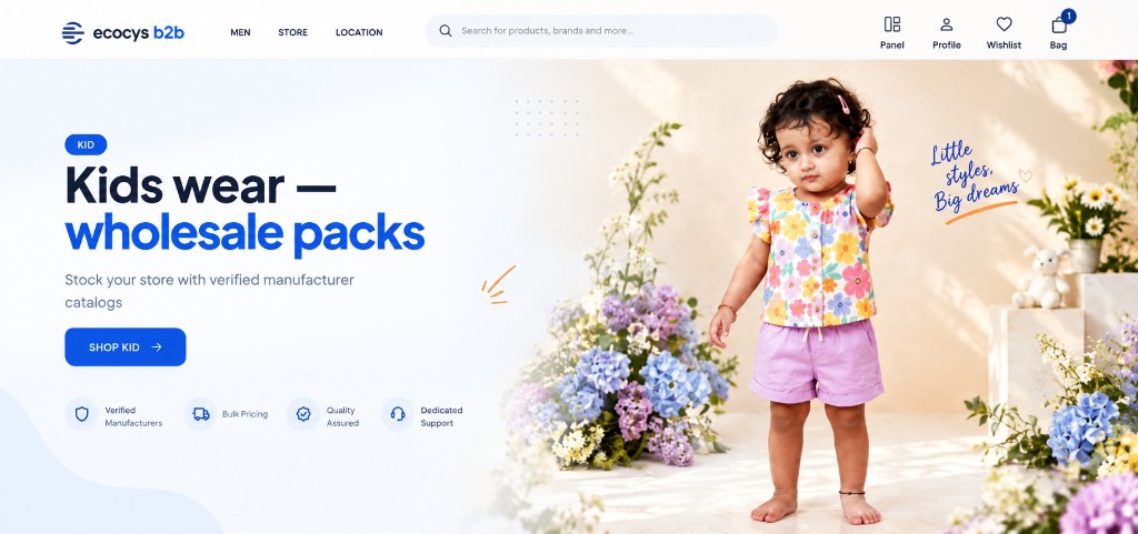 Ecocys B2B marketplace for retailers